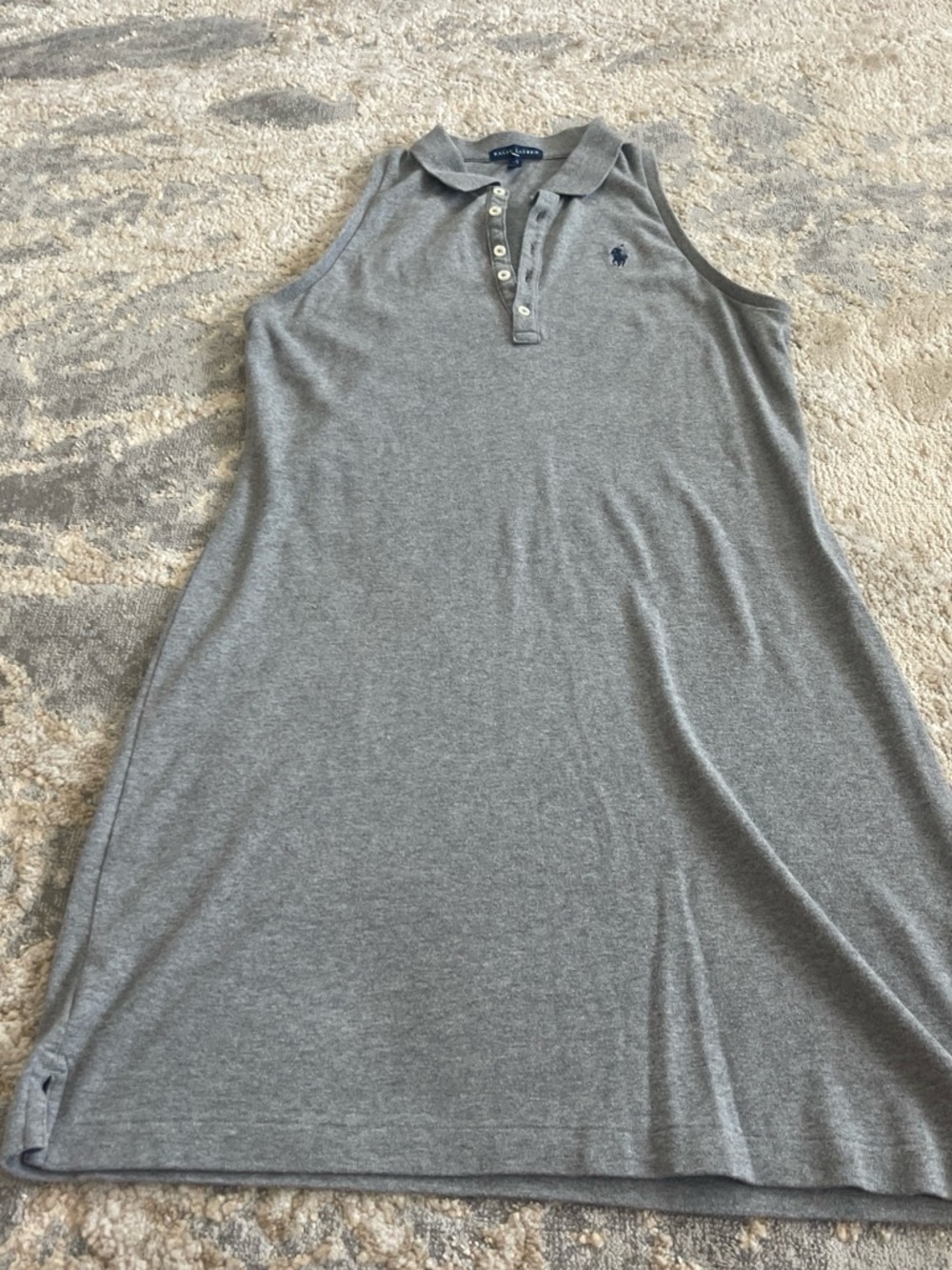 Polo by Ralph Lauren Grey Sleeveless Polo Dress